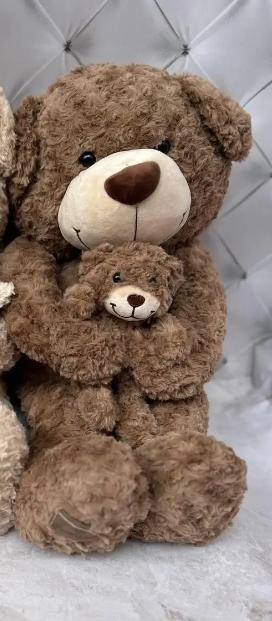 Плед-подушка-игрушка Мишка 3в1 складной 110x160 см Коричневый (П4К-bear-001-02)