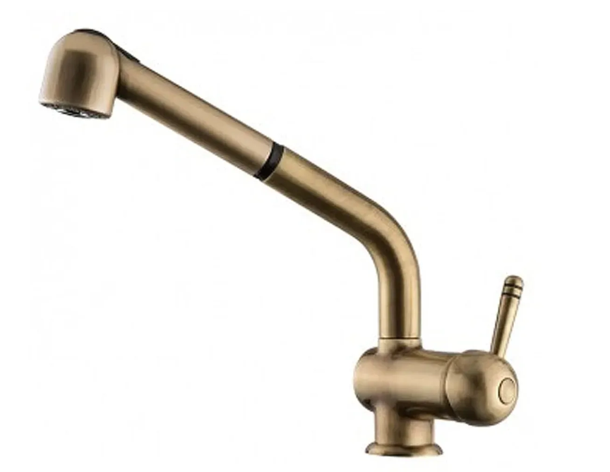 Змішувач Emmevi LAGUNA для кухні з висувною лійкою Бронзовий (BIGBR4066)