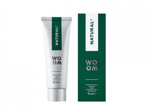 Зубная паста WOOM NATURAL+ натуральная 75 мл