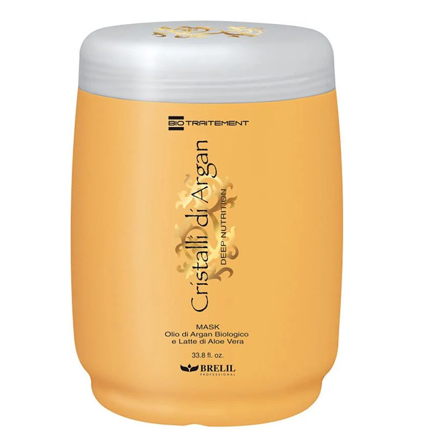 Маска для глубокого восстановления Brelil Deep Nutrition Mask Cristalli Di Argan 1000 мл (2360188502)
