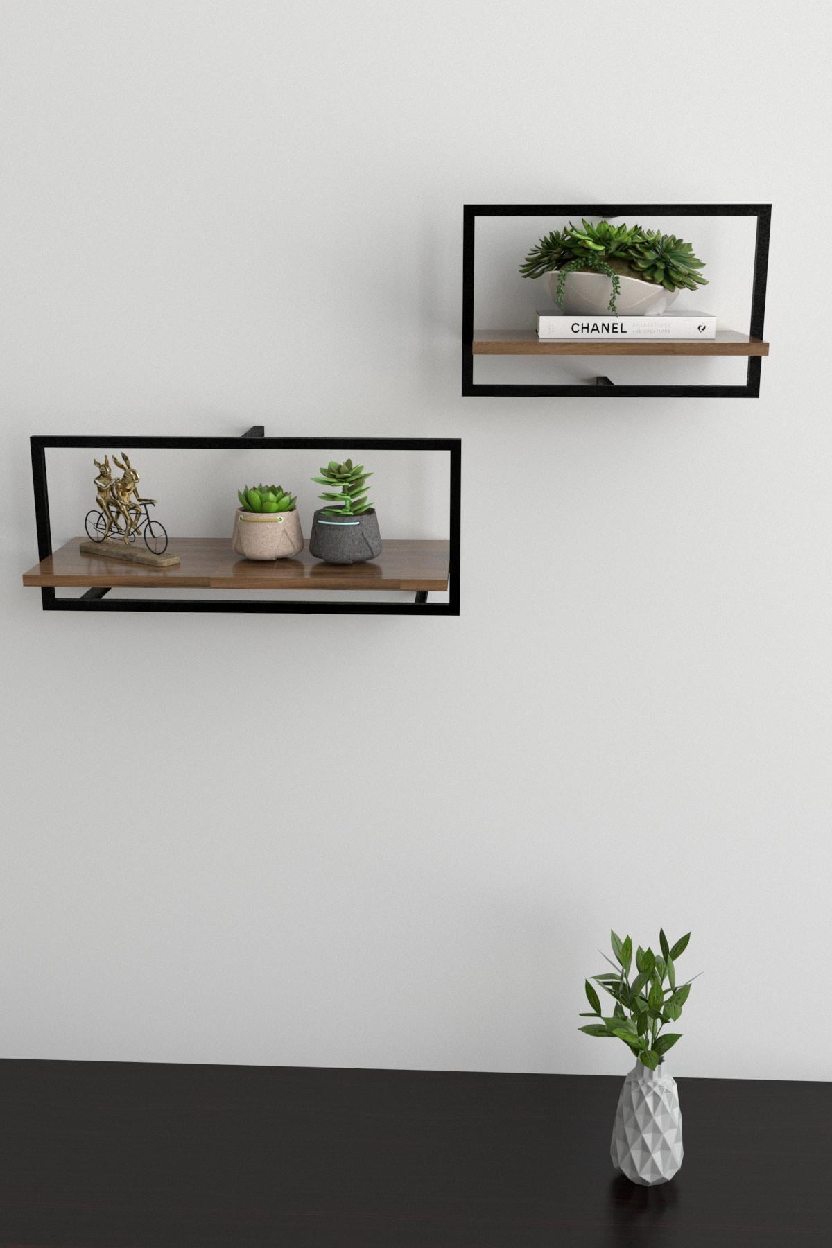 Комплект настенных полок EcoLoft Кадро DSP-1288-8 в стиле лофт Ливорно (30774476)