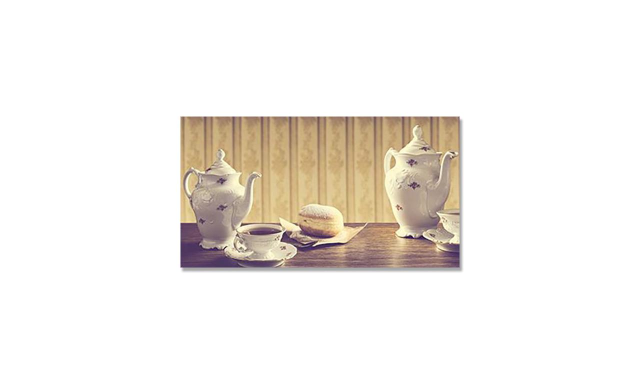 Наклейка виниловая на стол Zatarga Чай с Булочками 650х1200 мм (1289776685)