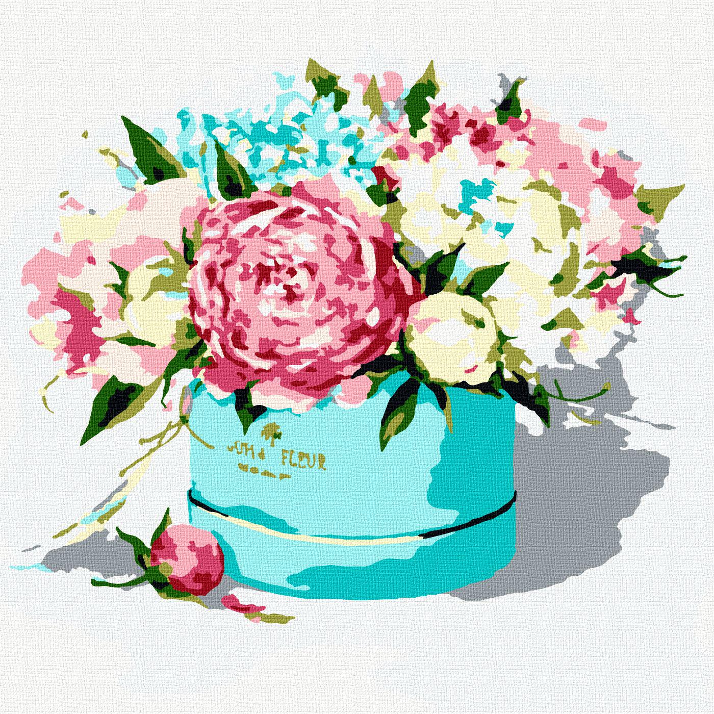 Картина по номерам Идейка Коробочка вдохновения 25x25 см (KHO2972)