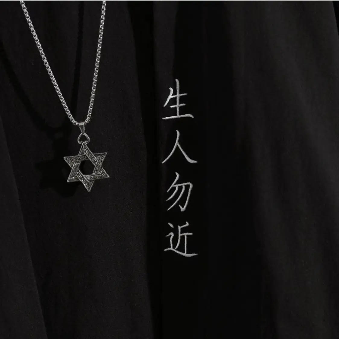 Хаорі кимоно Samurai Ninja у японському стилі Cyberpunk Techwear M Black (MK001056) - фото 3 Хаорі кимоно Samurai Ninja у японському стилі Cyberpunk Techwear M Black (MK001056) - фото 3