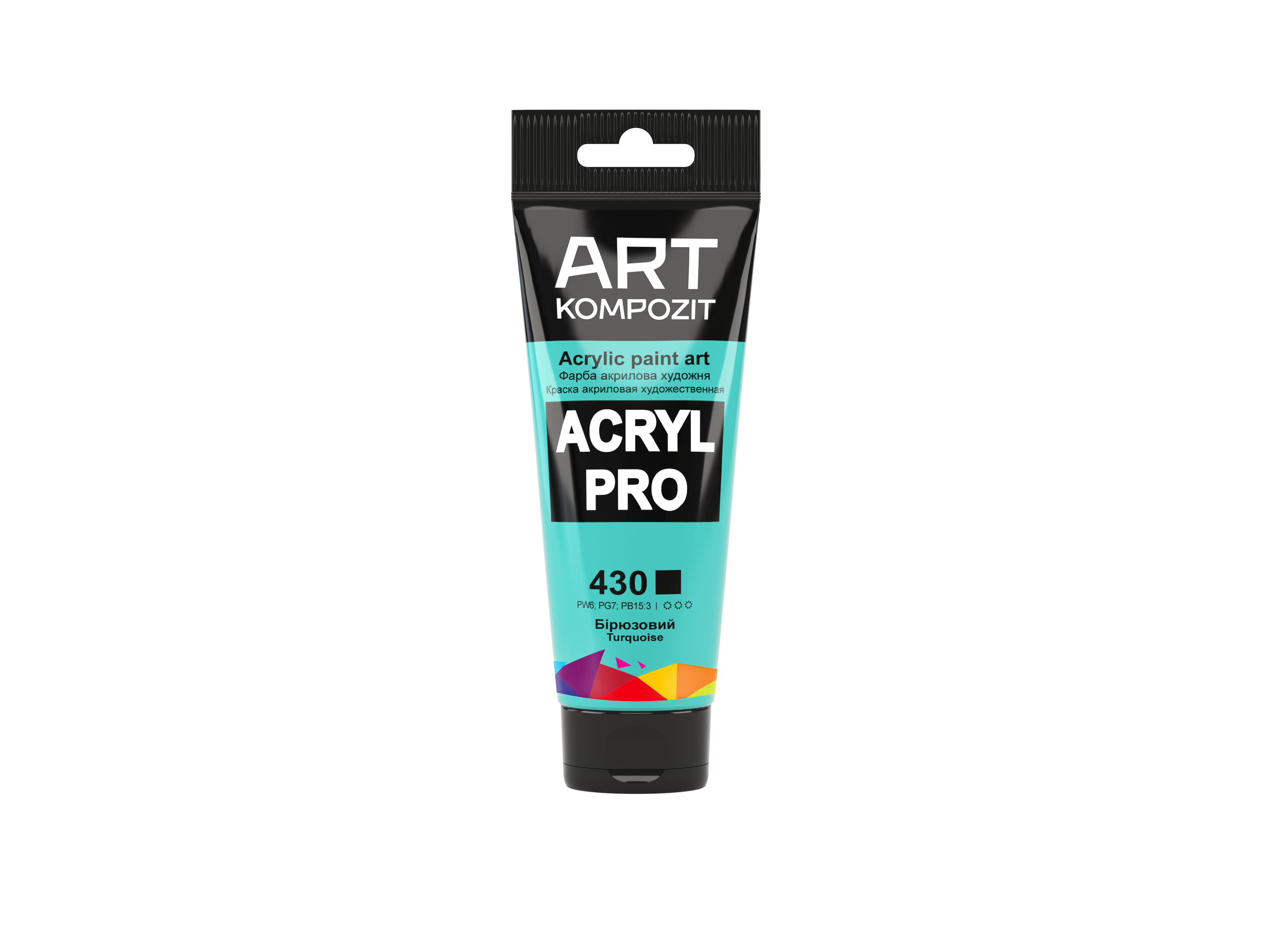 Краска художественная ART Kompozit Acryl PRO 430 Туба 0,75 мл Бирюзовый