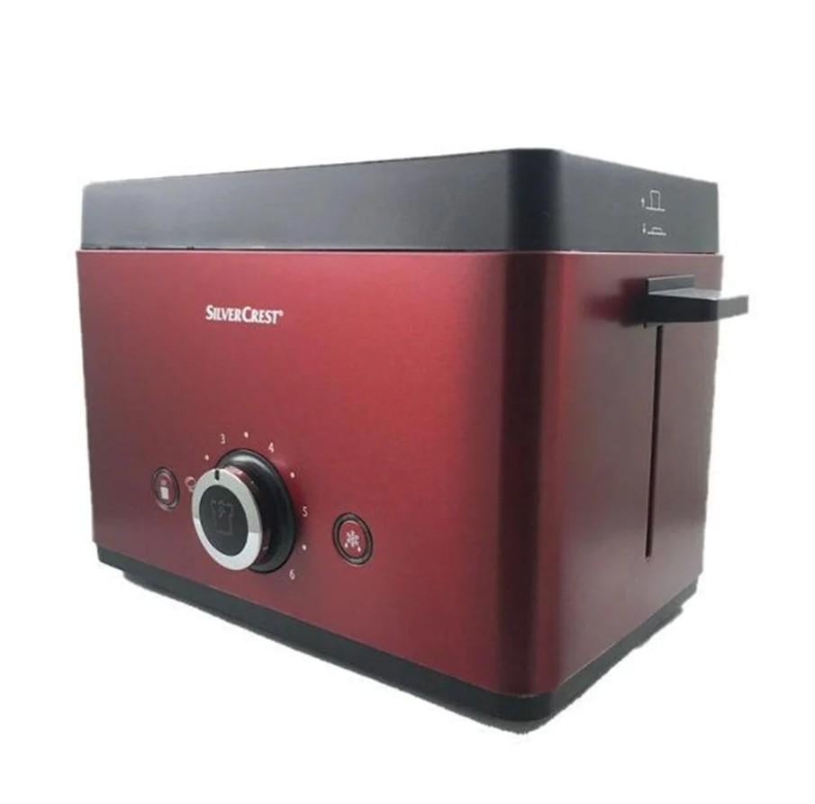 Тостер кухонный Silver Crest STT горизонтальный с 7 режимами 850 Вт Красный (27693776) - фото 2