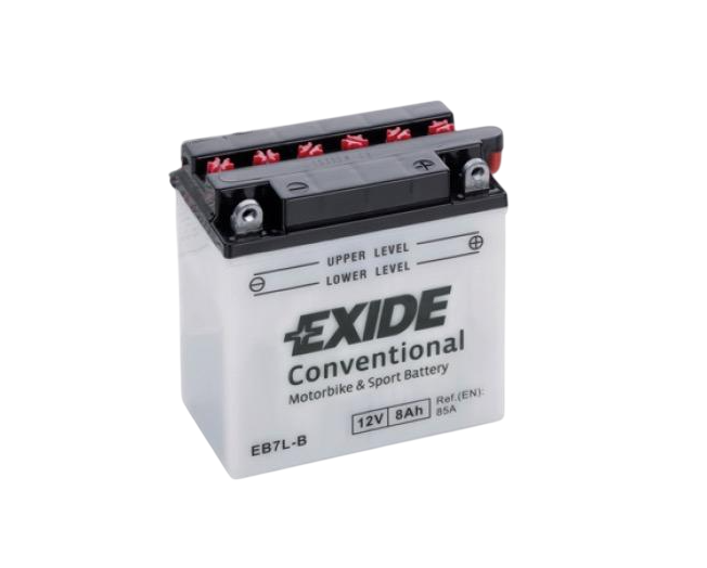 Мото акумулятор EXIDE CONVENTIONAL 6СТ-8Ah АзЕ 85А/EN EB7L-B (202231) - фото 1