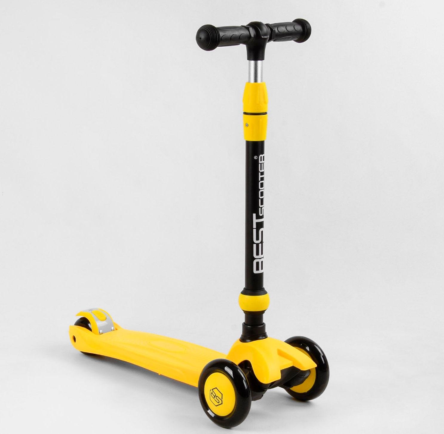 Самокат-велобіг триколісний Best Scooter 3в1 Жовтий (38804) - фото 2 Самокат-велобіг триколісний Best Scooter 3в1 Жовтий (38804) - фото 2