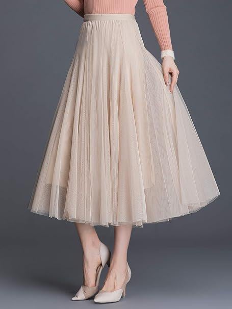 Юбка Klereen легкая с высокой талией M Бежевый (2447) - фото 3 Юбка Klereen легкая с высокой талией M Бежевый (2447) - фото 3