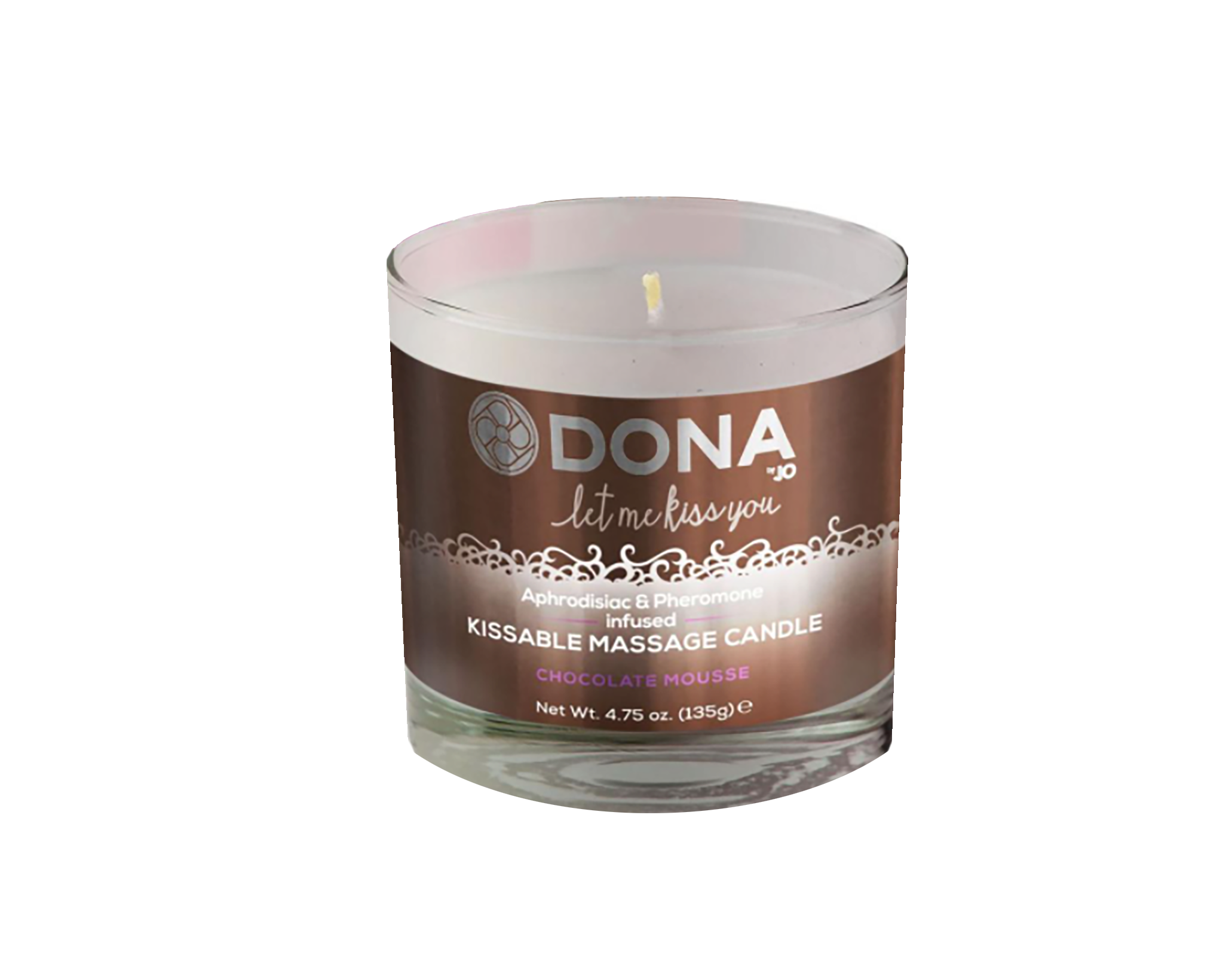 Масажна свічка Dona Kissable Massage Candle Chocolate Mousse 125 мл (SO1538)