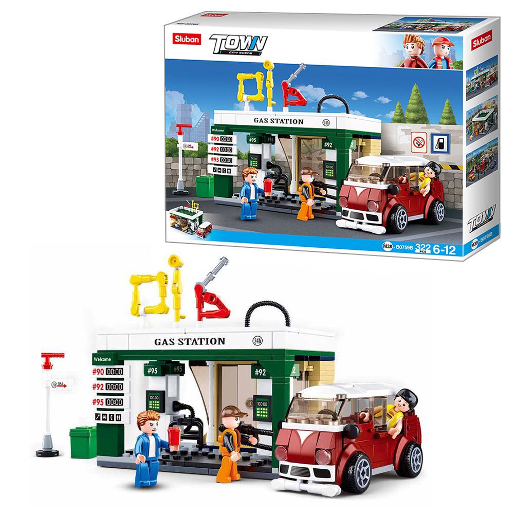 конструктор Sluban M38-B0759B Town Заправка 322 дет.