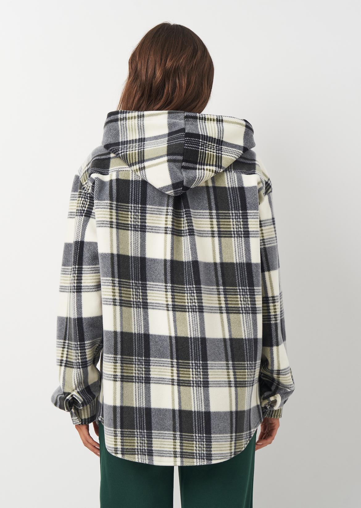 Рубашка женская Рони оверсайз утепленная р. 48 Хаки (2288072868) - фото 3