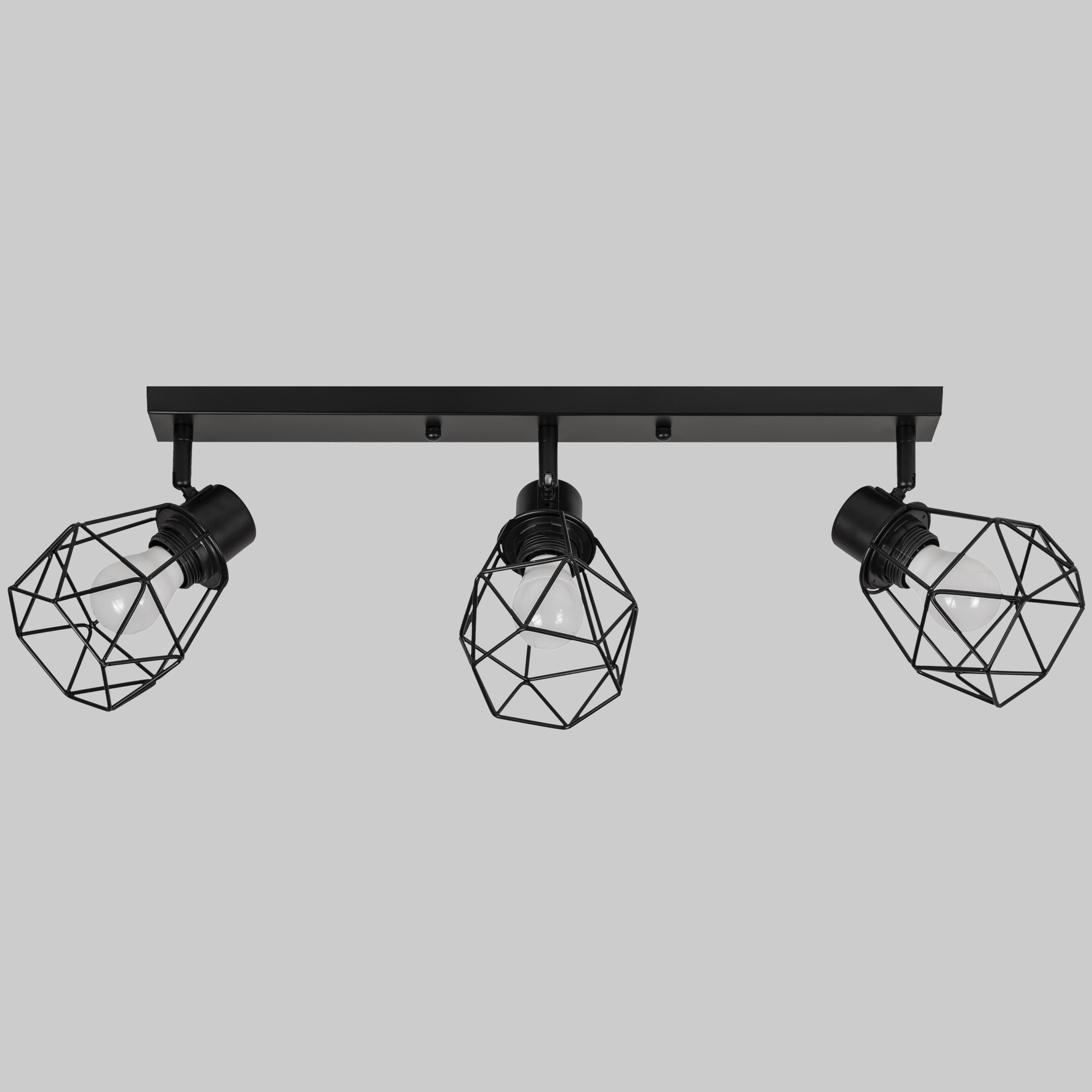 Потолочный светильник с 3 плафонами в стиле лофт Loft Elegance (52-3009)