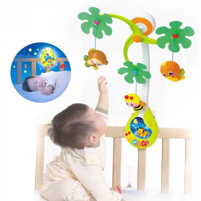 Мобиль-ночник музыкальный Limo Toy 818 карусель с подвесными элементами Веселый остров (1979191380) - фото 3