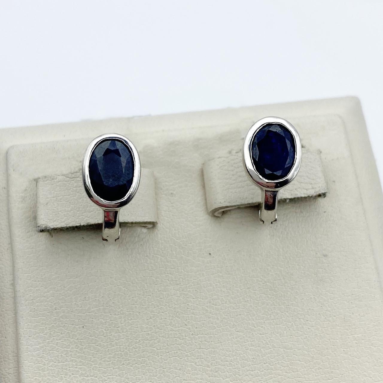 Серебряные серьги с сапфиром 4,01 г (2516525850) Серебряные серьги с сапфиром 4,01 г (2516525850)