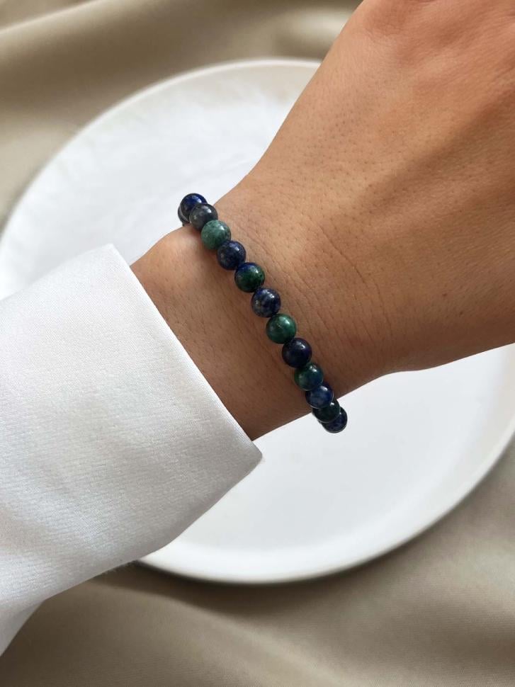 Браслет из натурального камня малахит (4824)