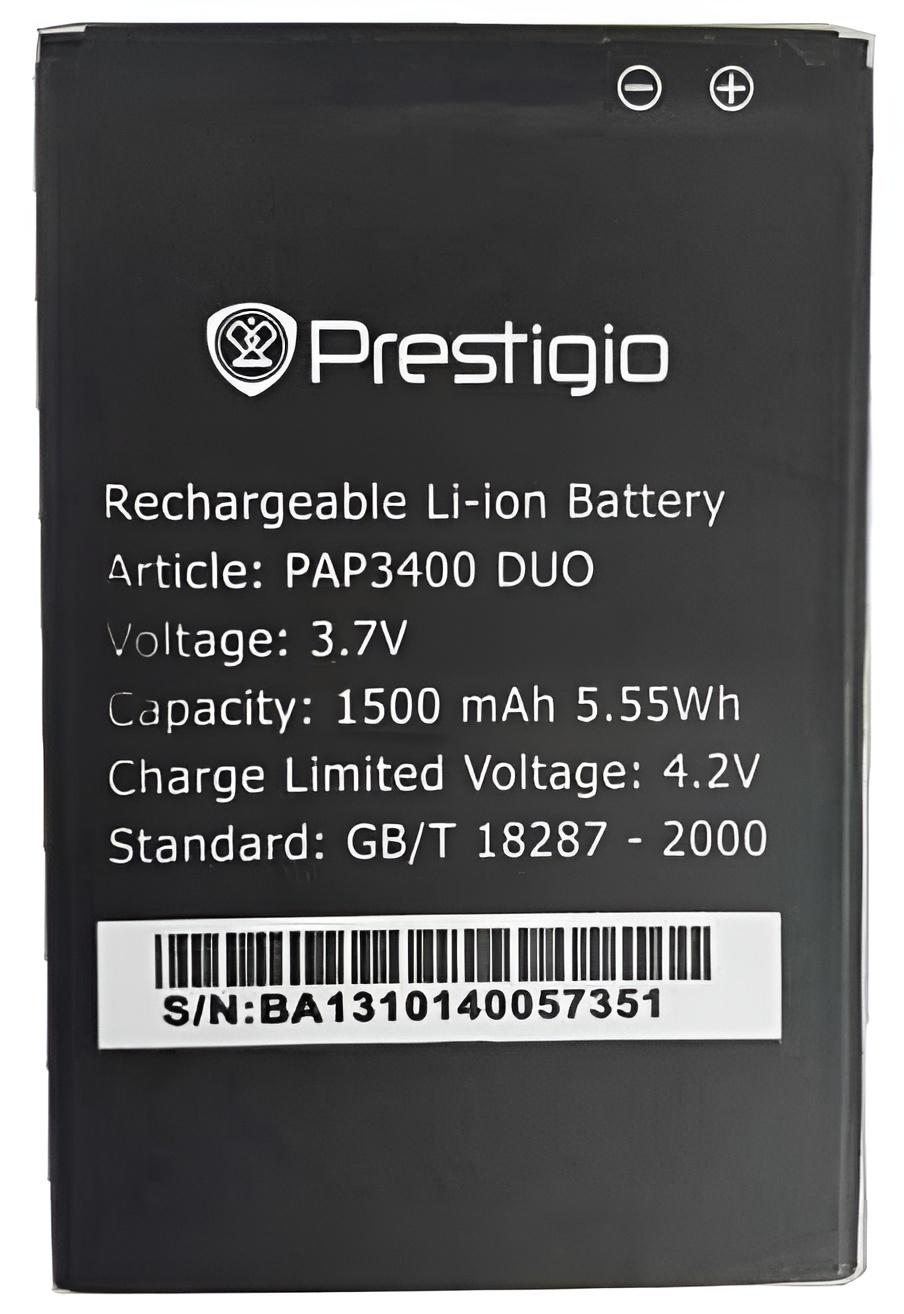 ᐉ Аккумулятор для Prestigio MultiPhone PAP3400 DUO 1500 mAh 5,55 Wh  (1799781209) • Купить в Киеве, Украине • Лучшая цена в Эпицентр