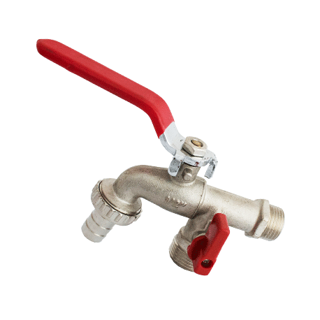 Кран поливной КARRO 1/2" 2 выхода KR 12014 (TU-11289)