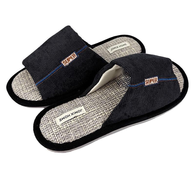 Тапочки комнатные мужские открытые 10244-1 р. 44 28,5 см Черный - фото 3 Тапочки комнатные мужские открытые 10244-1 р. 44 28,5 см Черный - фото 3