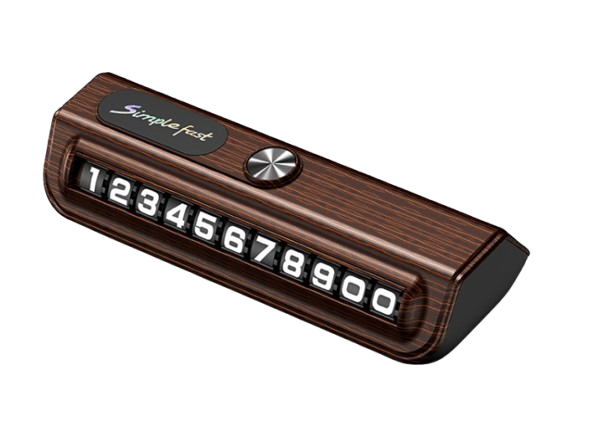 Автовізитка з номером телефону паркувальна карта з лобовим молотком Wood (20359)