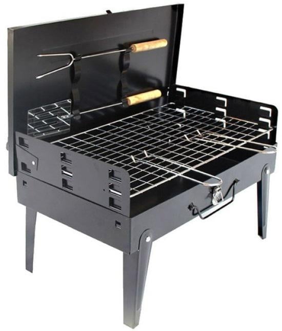 Мангал гриль для шашлыка раскладной с решеткой/вилкой и лопаткой - фото 6 Мангал гриль для шашлыка раскладной с решеткой/вилкой и лопаткой - фото 6