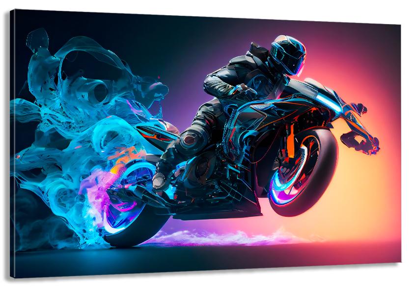 Картина на холсте в гостиную/спальню Мотоцикл 30х60 см (MLP_241)