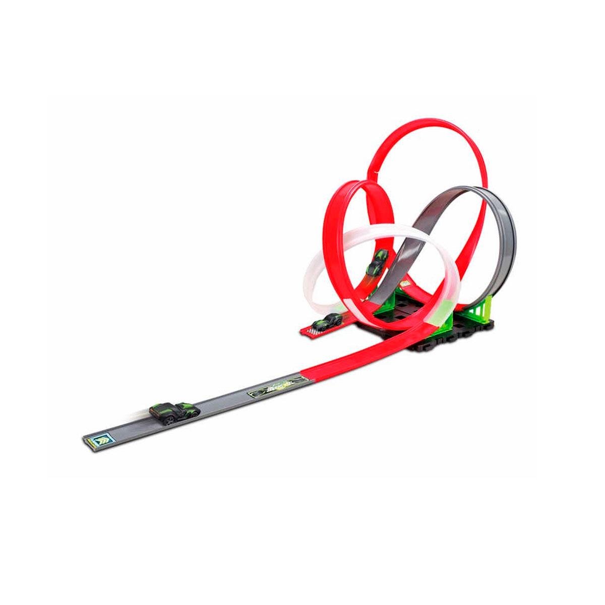 Набір ігровий GoGears Extreme надзвуковий запуск/трек 1 доріжка/4 петлі 1 інерційна машинка