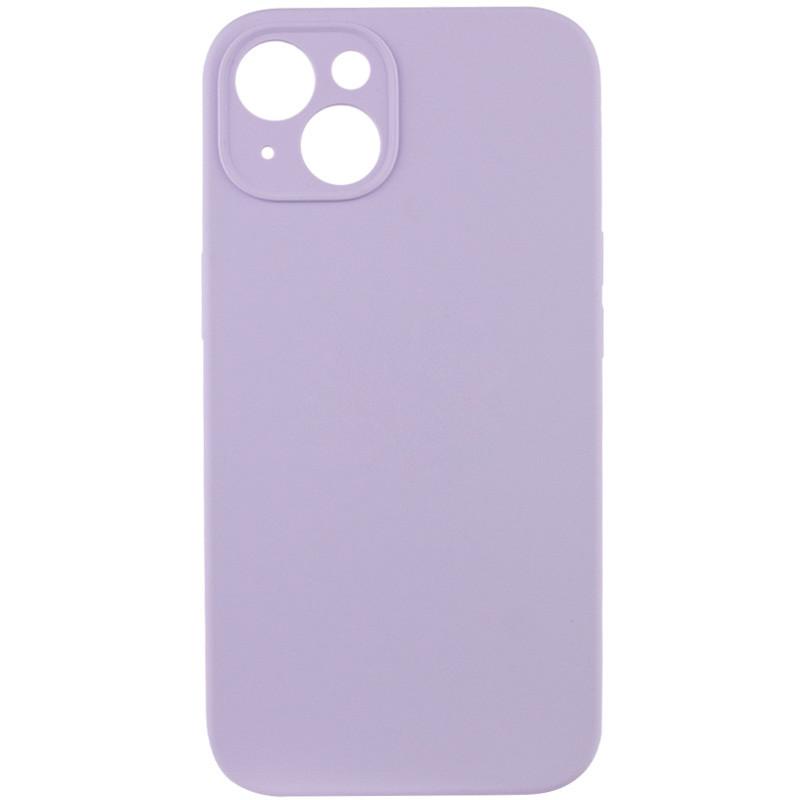 Противоударный чехол Silicone Case Full Camera Protective (AA) NL для Apple iPhone 15 (6.1") Сиреневый / Lilac