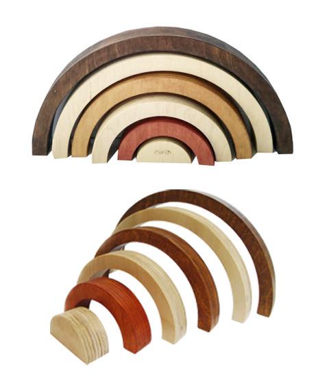 Пирамидка HEGA Радуга оттенки дерева (61) - фото 5 Пирамидка HEGA Радуга оттенки дерева (61) - фото 5