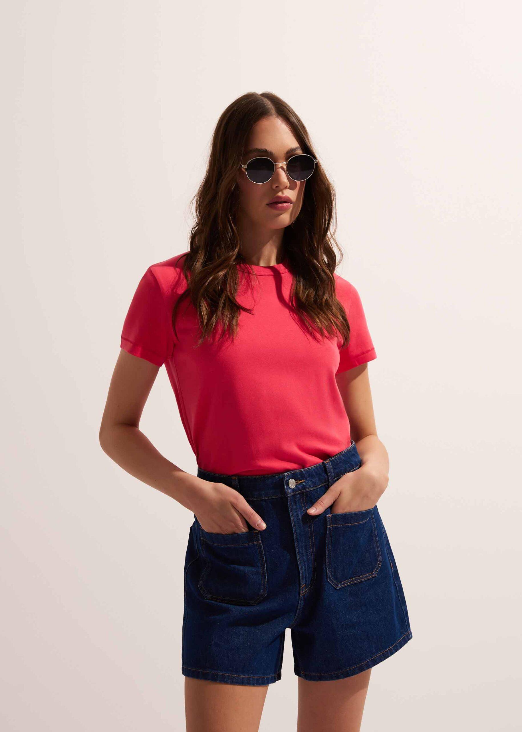 Футболка женская Diverse OLIQ S Красный коралл (5905384130891)