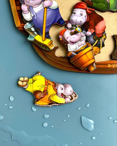 Пазл-вкладиш Бегемотики-пірати (192809) - фото 5