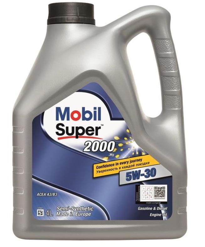 Моторна олива Mobil Super 2000 X1 A3/B3/B4 SL/CF 5W-30 4 л (155317)