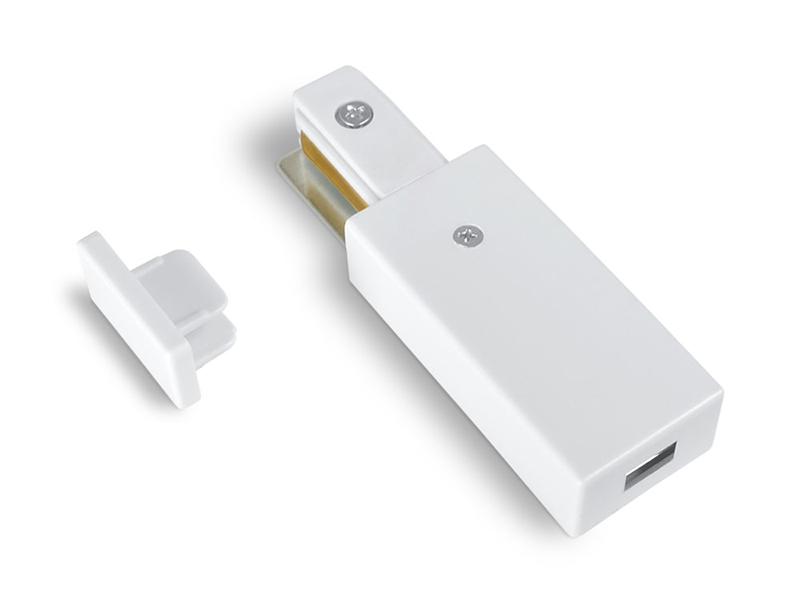 Комплект коннектор Videx VL-TRF-TM-W 1-фазный и заглушка Белый (21765899)