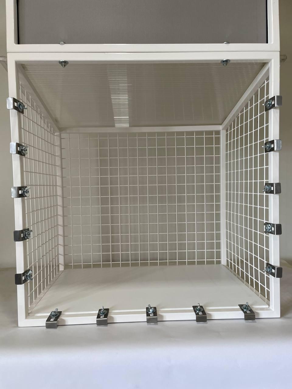 Балкон для котів підвісний прямокутний 540х420х640 см Білий (002) - фото 8 Балкон для котів підвісний прямокутний 540х420х640 см Білий (002) - фото 8