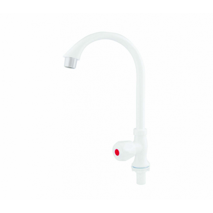 Кран для умывальника SLAT SLT-M209W 1036021 на одну воду Белый (102706)