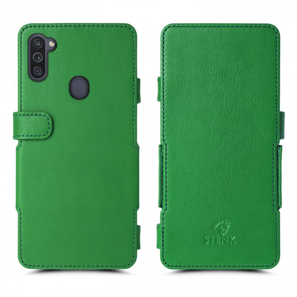 Чехол книжка Stenk Prime для Samsung Galaxy M11 Зеленый (65501)