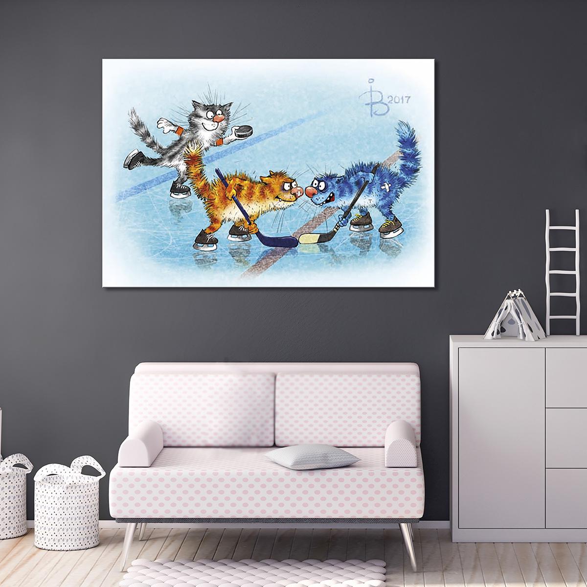 Модульная картина Трус не играет в хоккей 1 модуль 30х45 см