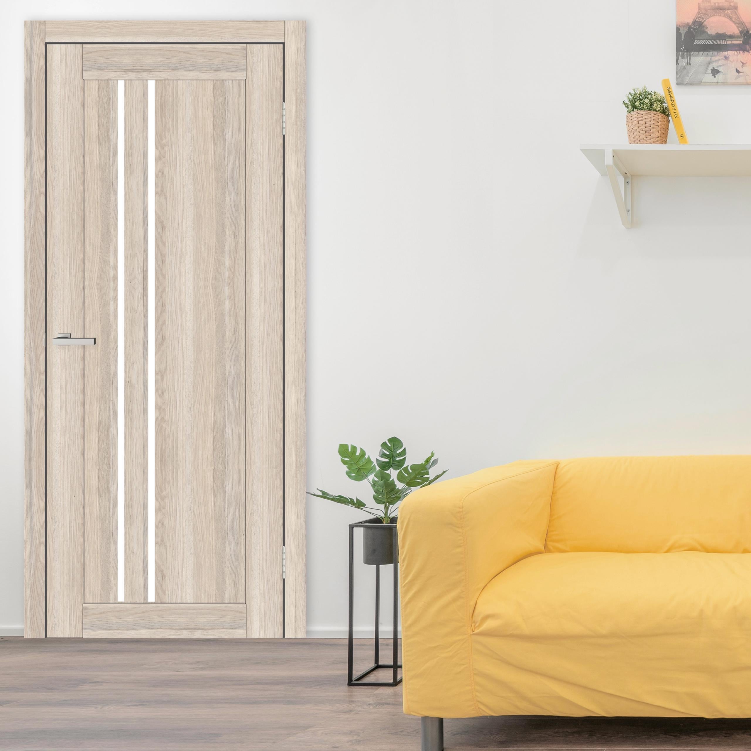 Двери Бельгия стекло сатин 2000х800 мм Дуб Тусон (60966)