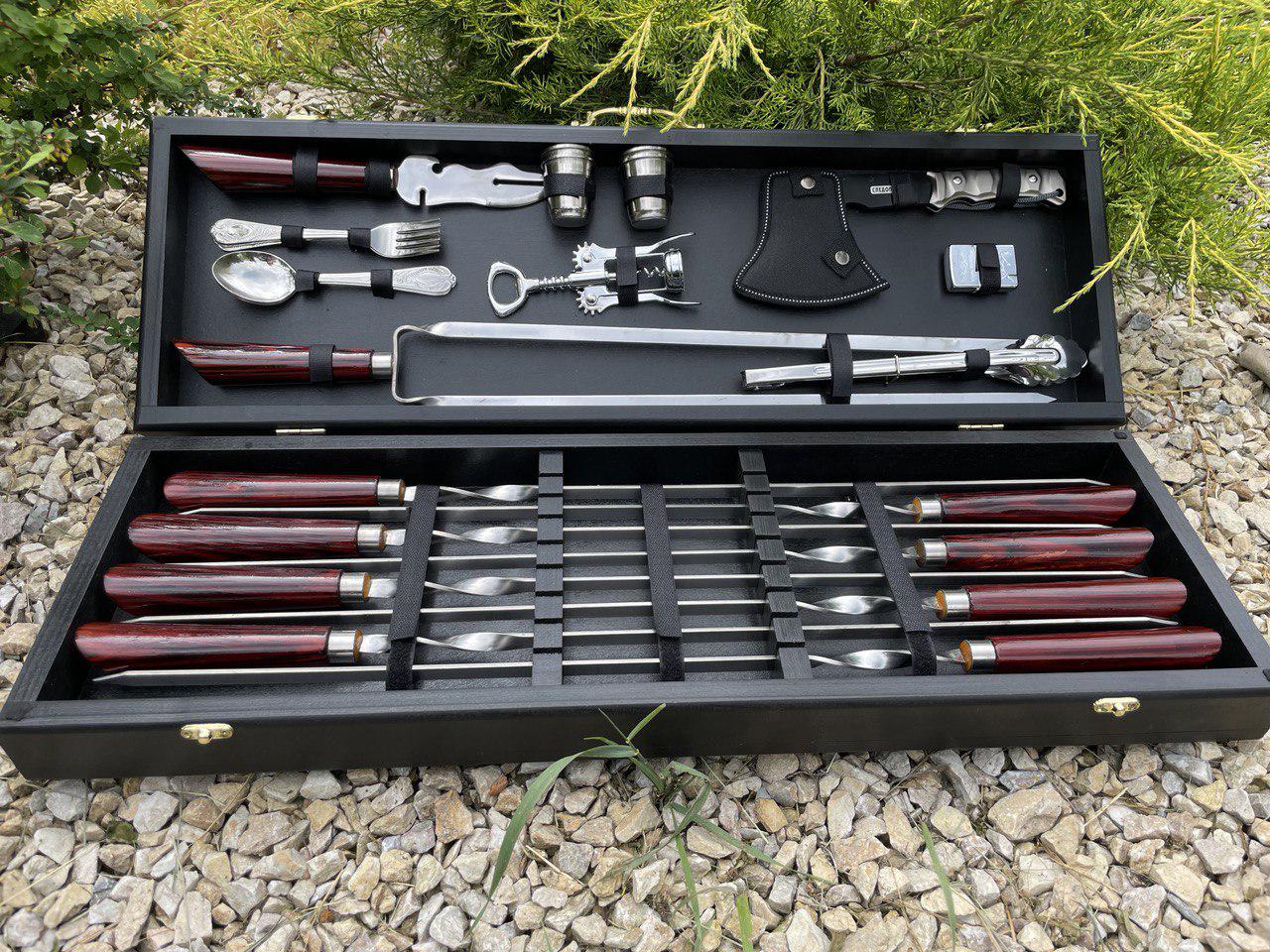 Набір шампурів Гриль cherry в кейсі (11219581) - фото 10 Набір шампурів Гриль cherry в кейсі (11219581) - фото 10