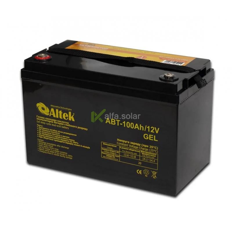 Батарея аккумуляторная для ИБП/солнечных батарей Altek ABT-100Аh/12V GEL
