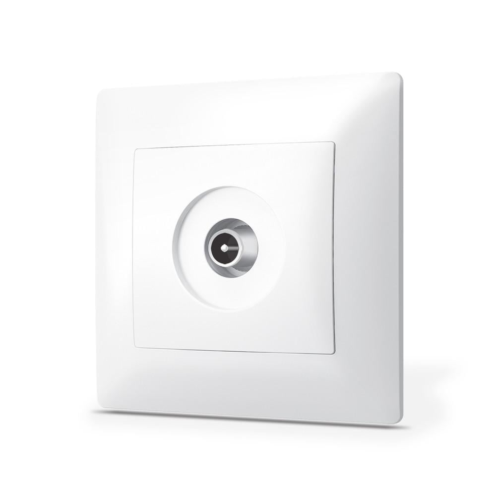 Розетка телевизионная TITANUM STANDARD Белый (12634)