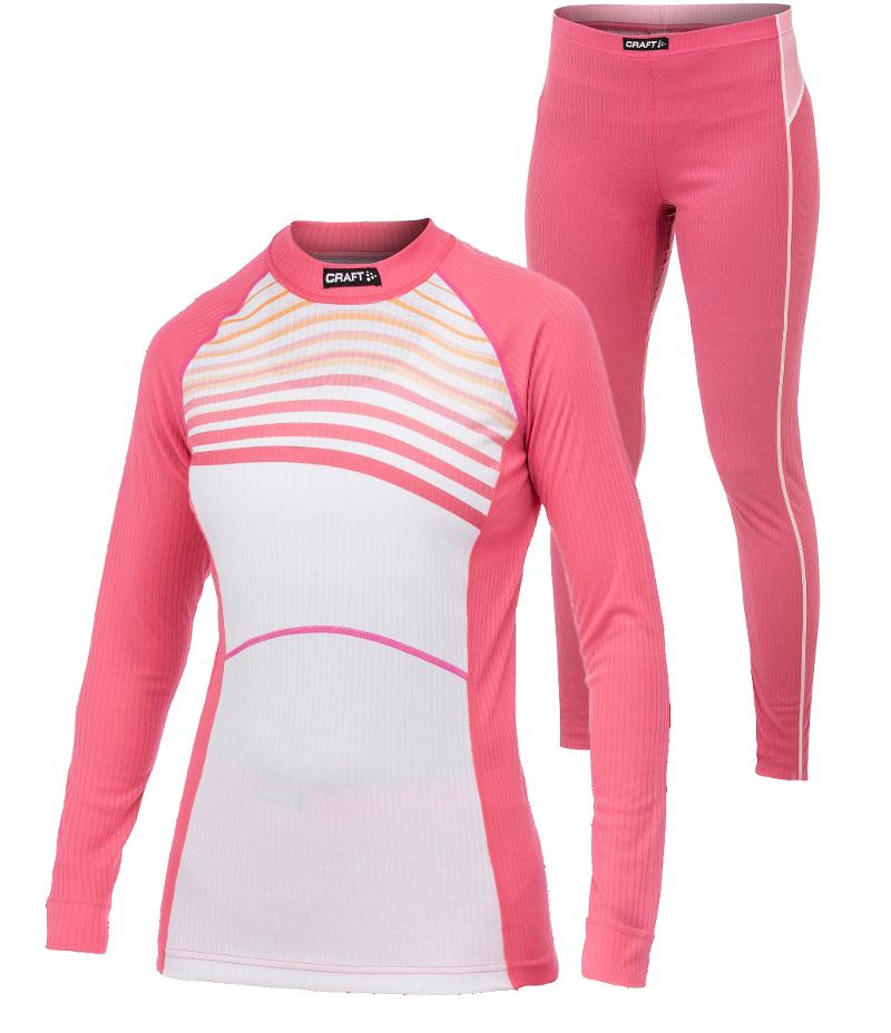 Термобелье женское Craft Active Multi 2-Pack Colorblocking W-M 1901653 2477 Hibiscus (iz13583)