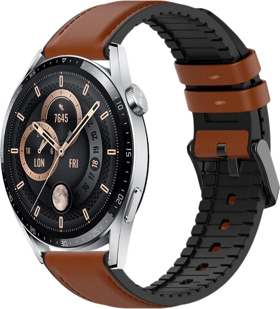 Ремешок кожаный Tamyx для Huawei Watch GT3 46 мм Brown (31616-30)