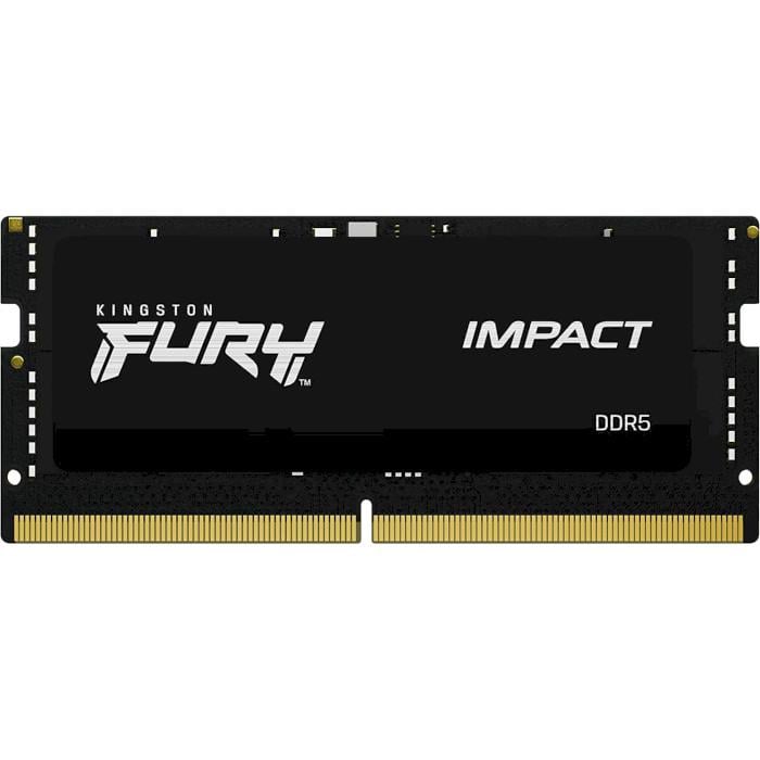 Оперативна пам'ять Kingston Fury Impact KF564S38IB-16 DDR5 16 Gb 6400MHz для ноутбуків Black (610599)