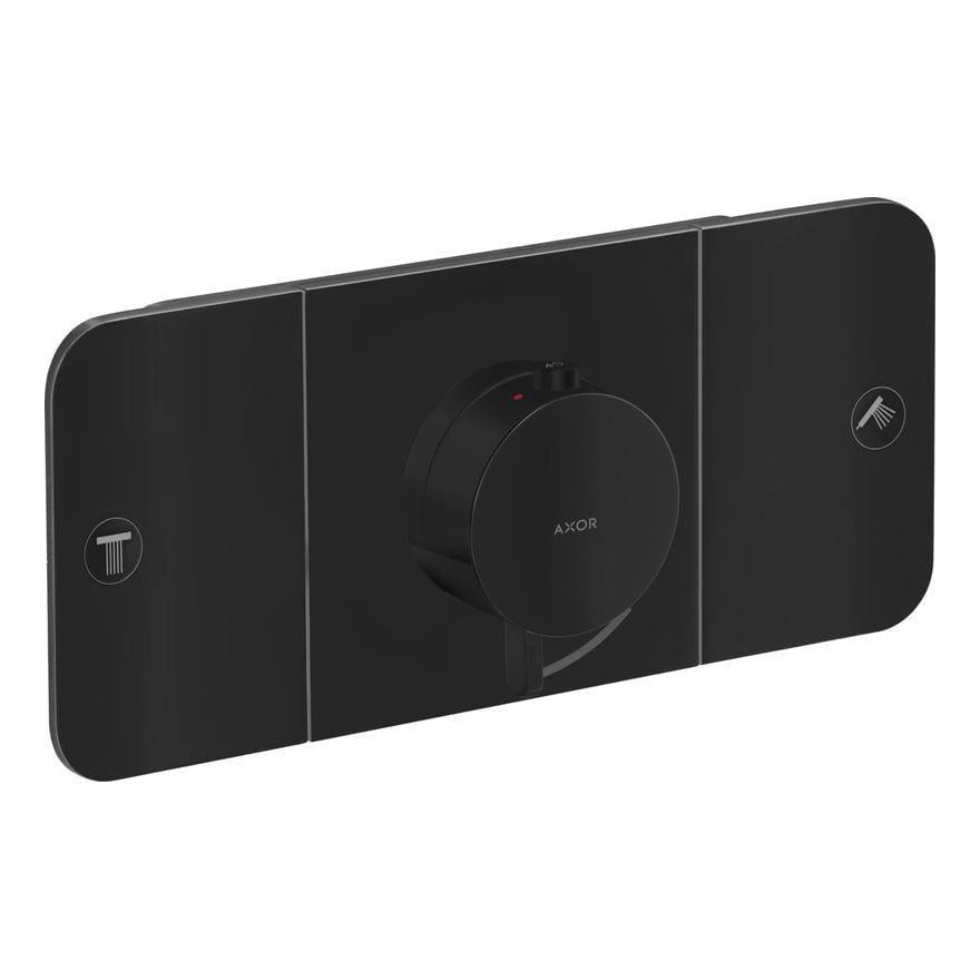 Термостат прихованого монтажу Axor One на 2 функції Чорний матовий (45712670)