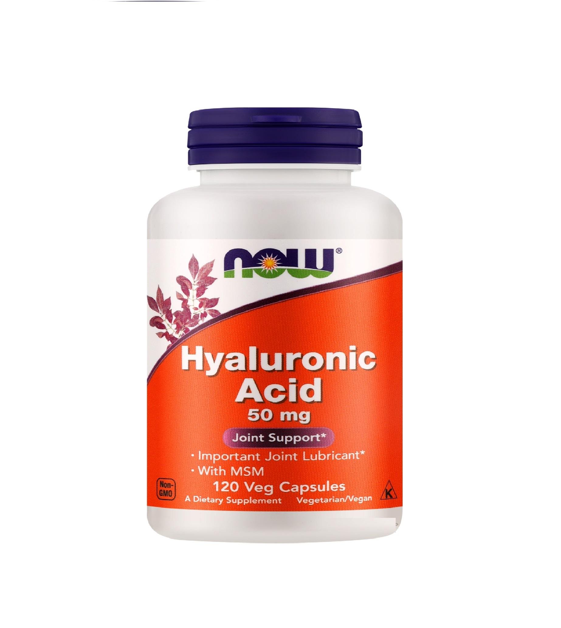 Гиалуроновая кислота Now Foods Hyaluronic Acid 50 мг 120 капс. (22629625)