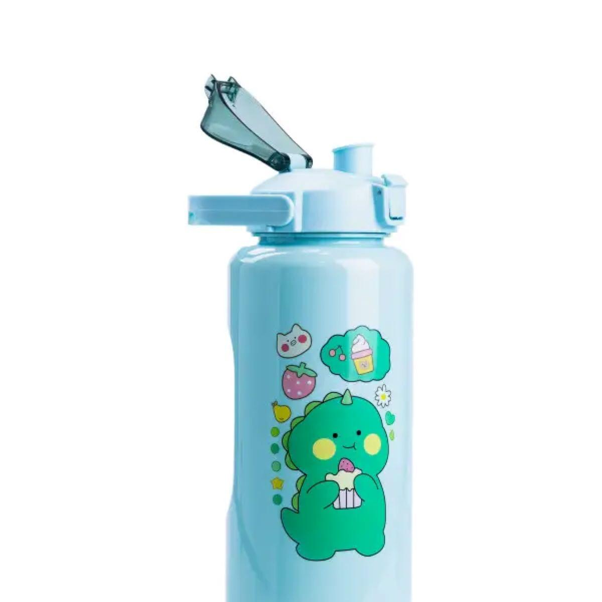 Набір багаторазових пляшок 3в1 Дракоша 0,3 л/0,7 л/2 л М'ятний (HPZSB120013M) - фото 3 Набір багаторазових пляшок 3в1 Дракоша 0,3 л/0,7 л/2 л М'ятний (HPZSB120013M) - фото 3