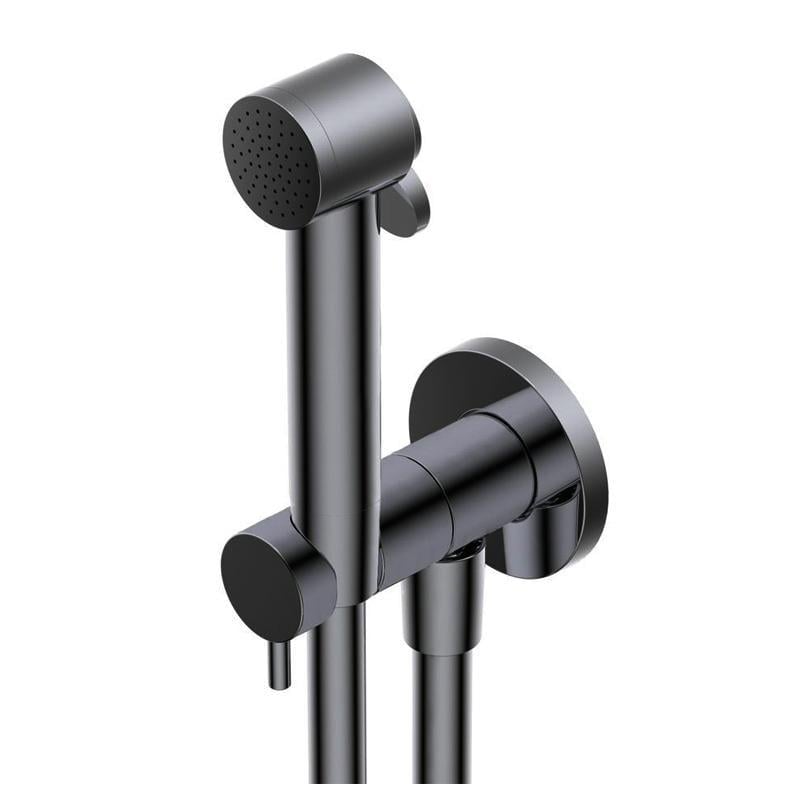 Гигиенический душ Ritmonio 72J017BLX шланг 80 см подключение холодной воды Brushed Black Chrome (36292504)