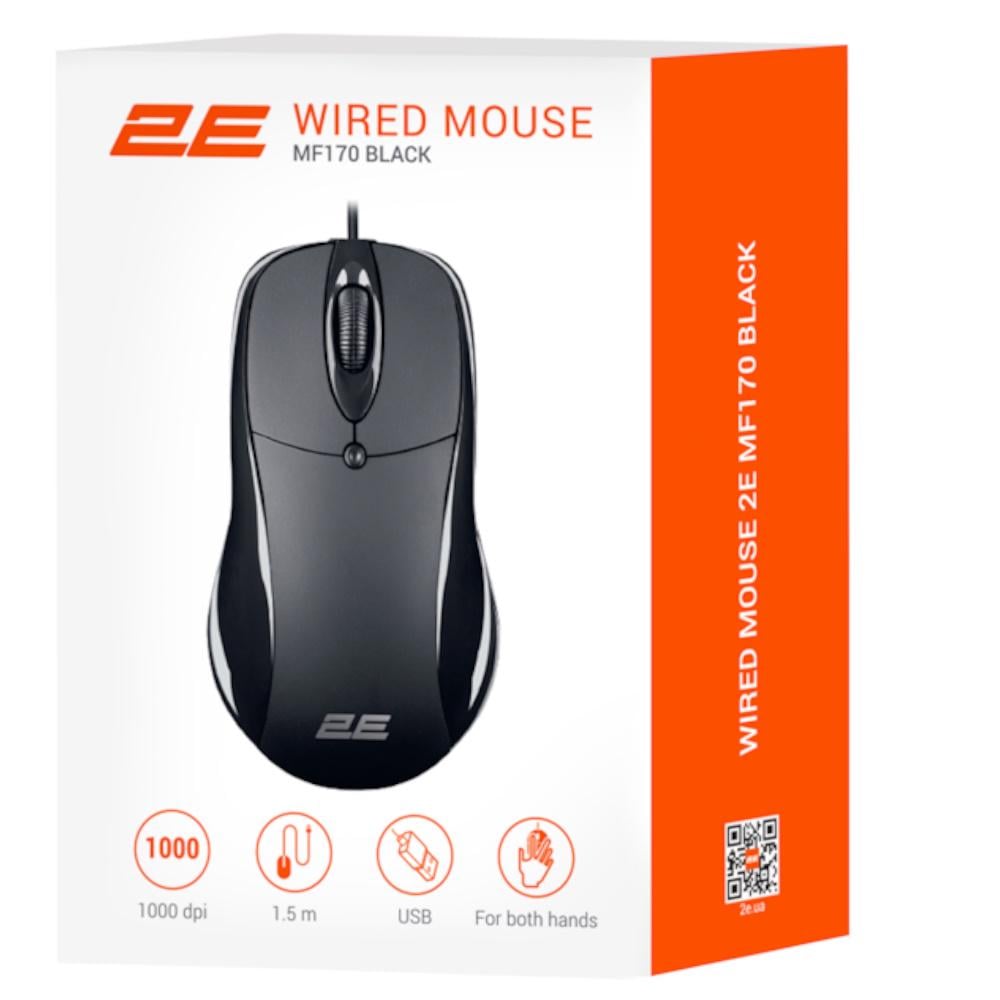 Компьютерная мышка 2E MF170 USB-A Black (2E-MF170UB) - фото 3 Компьютерная мышка 2E MF170 USB-A Black (2E-MF170UB) - фото 3