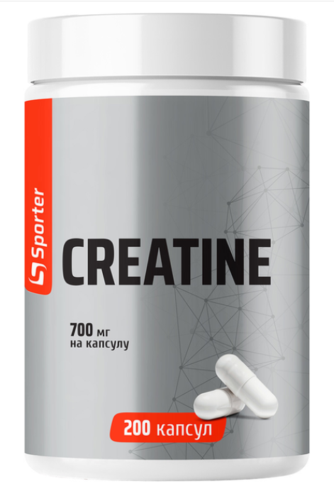 Креатин Sporter Creatine Monohydrate 200 капсул (2615062895)
